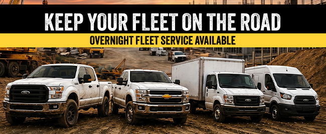 keep your fleet on the road overnight fleet service available