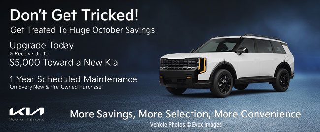 Don't Get Tricked get treated to huge October savings at Kia of Cape Coral
