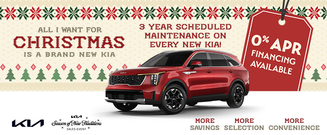 all i want for Christmas is a brand new Kia