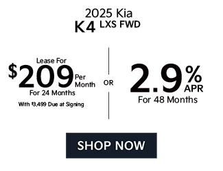 special offers on new Kia K4