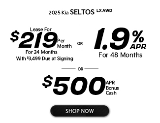 special offers on new Kia Seltos