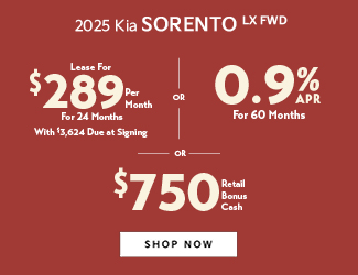 special offers on Kia Sorento
