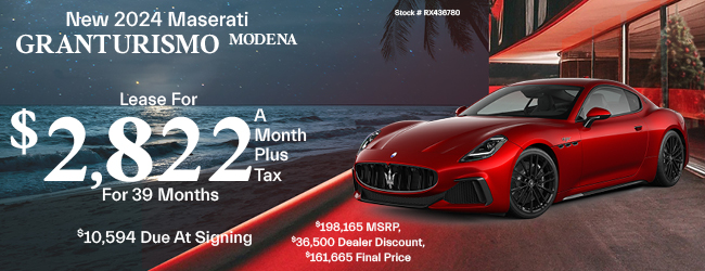 special offer on new Maserati