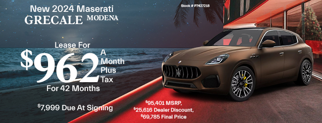 special offer on new Maserati