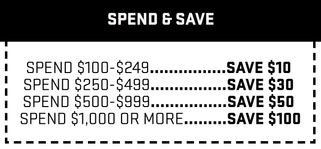 spend and save-tiers of discounts