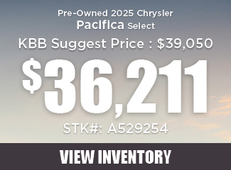 Pre-Owned 2025 Chrysler Pacifica Select offer