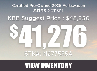 Certified Pre-Owned 2025 Volkswagen Atlas 2.0T SEL offer