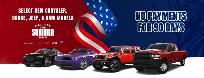 Select new Chrysler dodge Jeep and RAM models