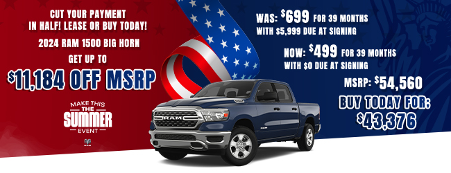 2024 RAM 1500 Big Horn offer