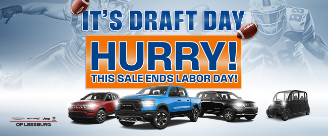 it is draft day, hurry sale ends Labor Day