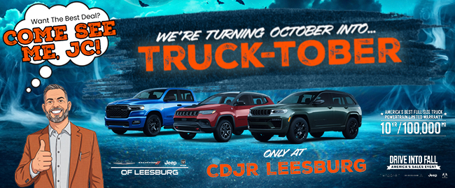 Were turning October into Truck-Tober only at CDJR of Leesburg