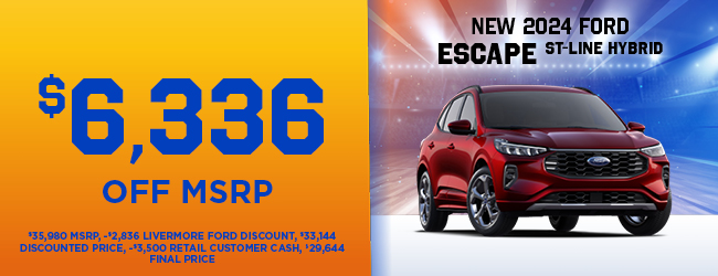 New Ford Escape special offer