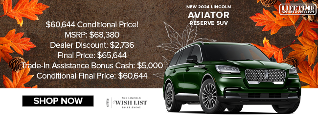 Lincoln Aviator offer