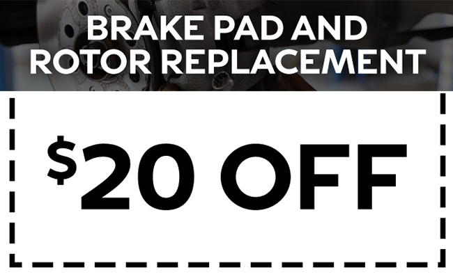 Brake Pad and Rotor Replacement offer