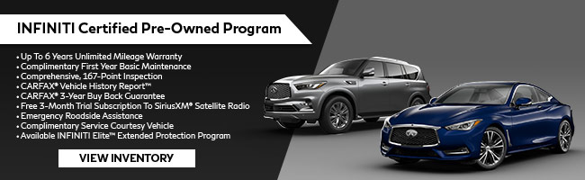 INFINITI Certified pre-owned Program