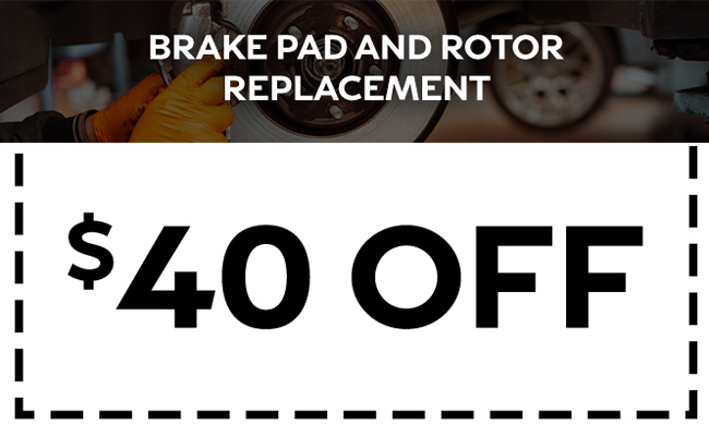 Brake pad and rotor Replacement discount