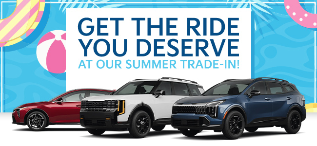 Get the ride you deserve at our summer trade-in event at Kia Lupient of Milwaukee