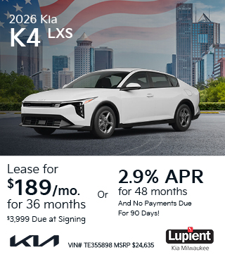 2026 Kia K4 LXS offer