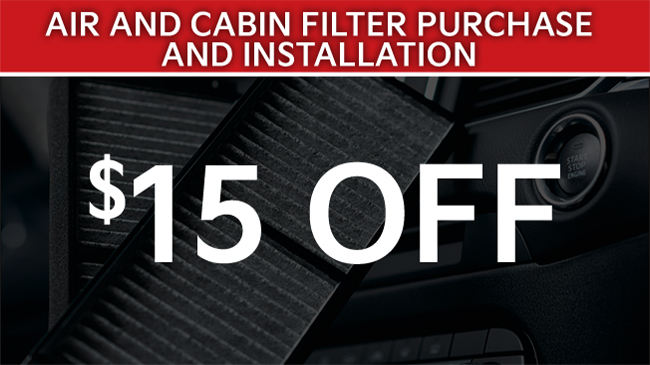 Air and Cabin Filter purchase and installation