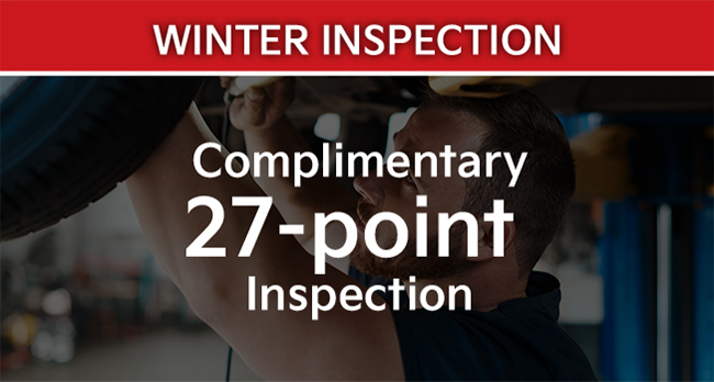 Winter Inspection - Complimentary 27-point inspection