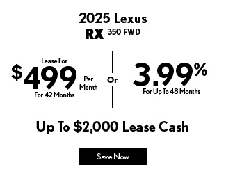 Lexus RX 350 FWD offer