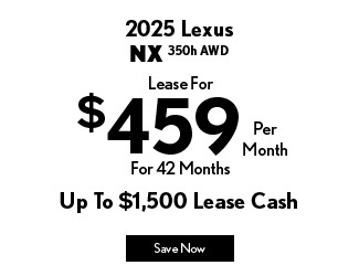 2025 Lexus NX 350h AWD offer