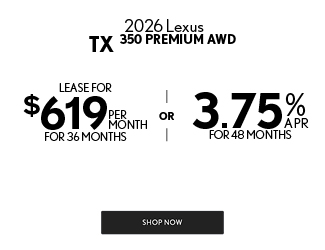 2026 Lexus TX 350 AWD offer