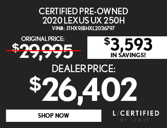 Certified Pre-Owned 2020 Lexus UX 250H