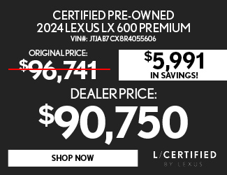 Certified Pre-Owned 2024 Lexus LX 600 Premium
