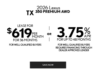 2026 Lexus TX 350 PREMIUM AWD offer