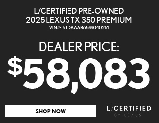 Certified Pre-Owned 2025 Lexus TX 350 Premium