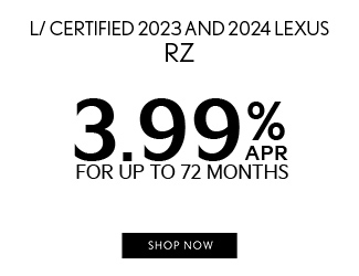 offer on certified Lexus models
