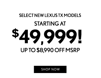 offer on new Lexus models