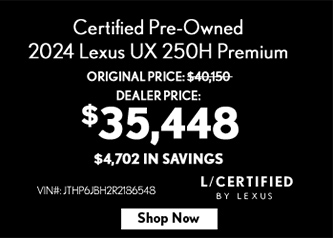 certified pre-owned special Lexus