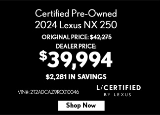 certified pre-owned special Lexus