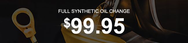 Full Synthetic Oil change $99.95 offer