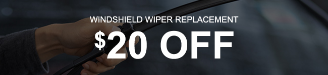 Windshield wiper replacement service offer