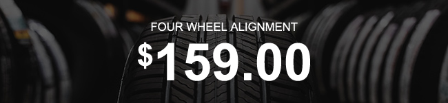 Four wheel alignment offer