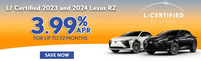 special offer on certified used Lexus vehicle