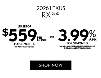 2026 Lexus RX 350 Premium Plus offer