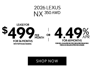 2026 Lexus NX 350 Luxury AWD offer