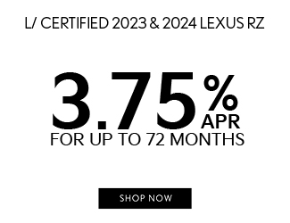 L/ Certified 2023 and 2024 Lexus RZ