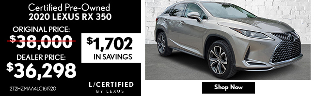 certified pre-owned special Lexus
