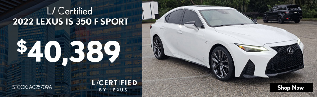 L/certified used Lexus IS 350