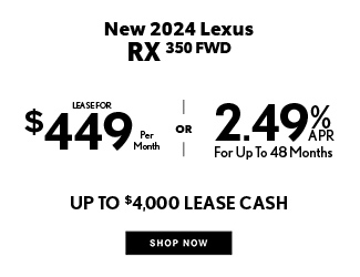 New 2024 Lexus RX 350