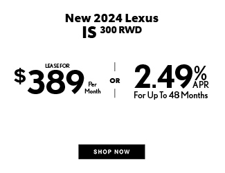 New 2024 Lexus IS 300