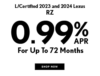 L/Certified 2023 and 2024 Lexus RZ