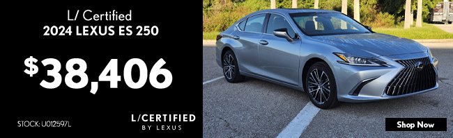 special offer on certified used Lexus ES