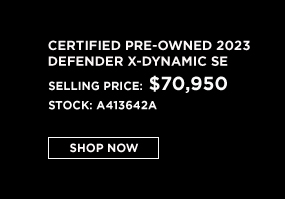 certified pre-owned Defender offer