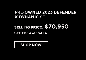 offer on pre-owned Defender X-Dynamic